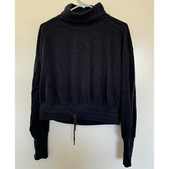 Sweaty Betty Women's Melody Luxe Fleece Turtleneck Pullover Sweatshirt Medium - Picture 3 of 5